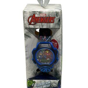 NWF Marvel Avengers Boys Flashing Icon & Dial Watch Digital (Need new Batteries)